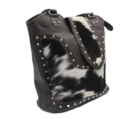 Studded Carry-all Cowhide Bag