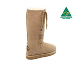 Australian LONG LACED Sheepskin Boots (Sizes 15-16)