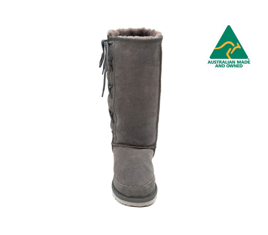 Australian LONG LACED Sheepskin Boots (Sizes 15-16)