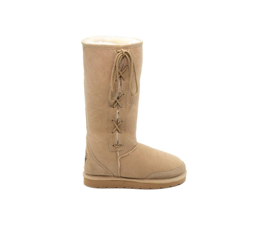 Long Classic Laced UGG Boots (Sizes 15-16)