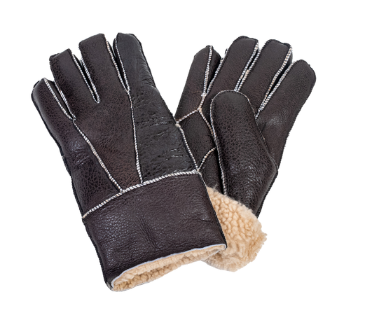 Sheepskin Gloves - Leather Finish (100% off)