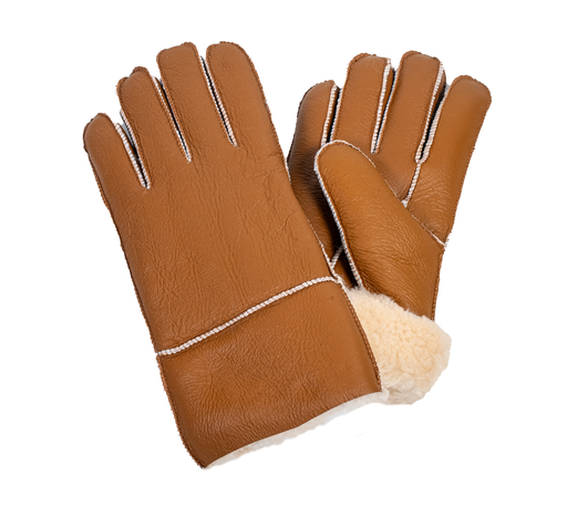 Sheepskin Gloves - Leather Finish (100% off)