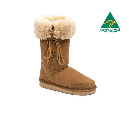 Long Classic Laced UGG Boots (Sizes 15-16)