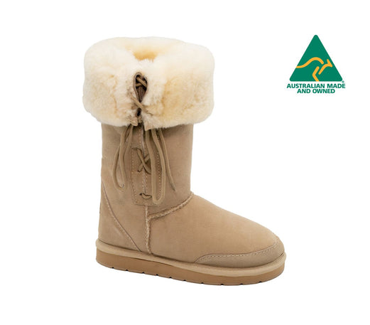 Long Classic Laced UGG Boots (Sizes 13-14)